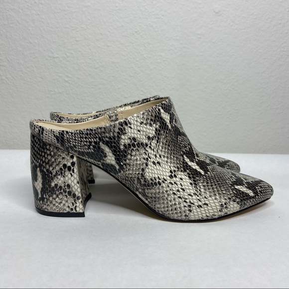 Marc Fisher Fragni Snakeskin Embossed Mule - Picture 2 of 8